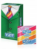 Vizit (Визит) презервативы Color цветные ароматизированные 12шт, Richter Rubber